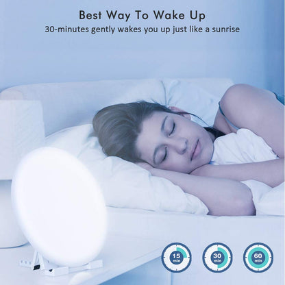 Lámpara de terapia de luz Sin UV 10000 Lux LED Luz de terapia blanca brillante Control táctil con 3 niveles de brillo ajustables Función de memoria
