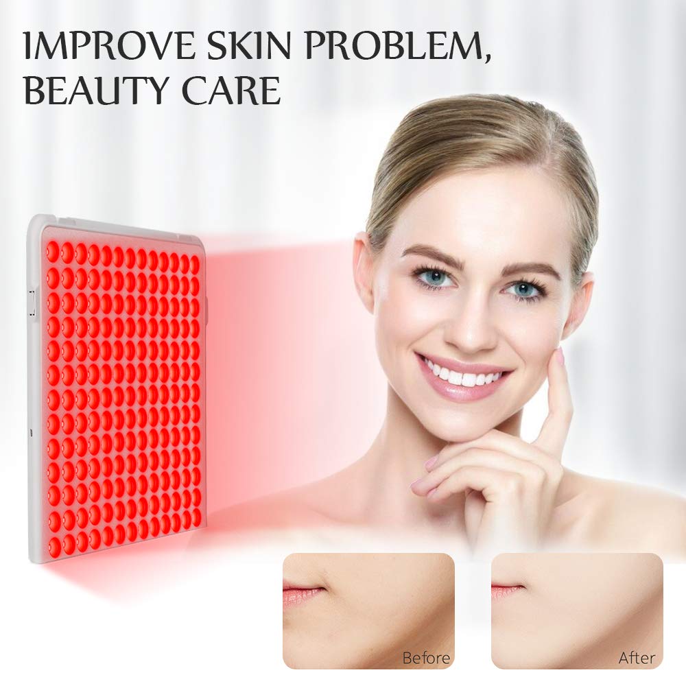 24W Red Light Device 168LEDs Serfory Deep Red Light 660nm for Face and Skin