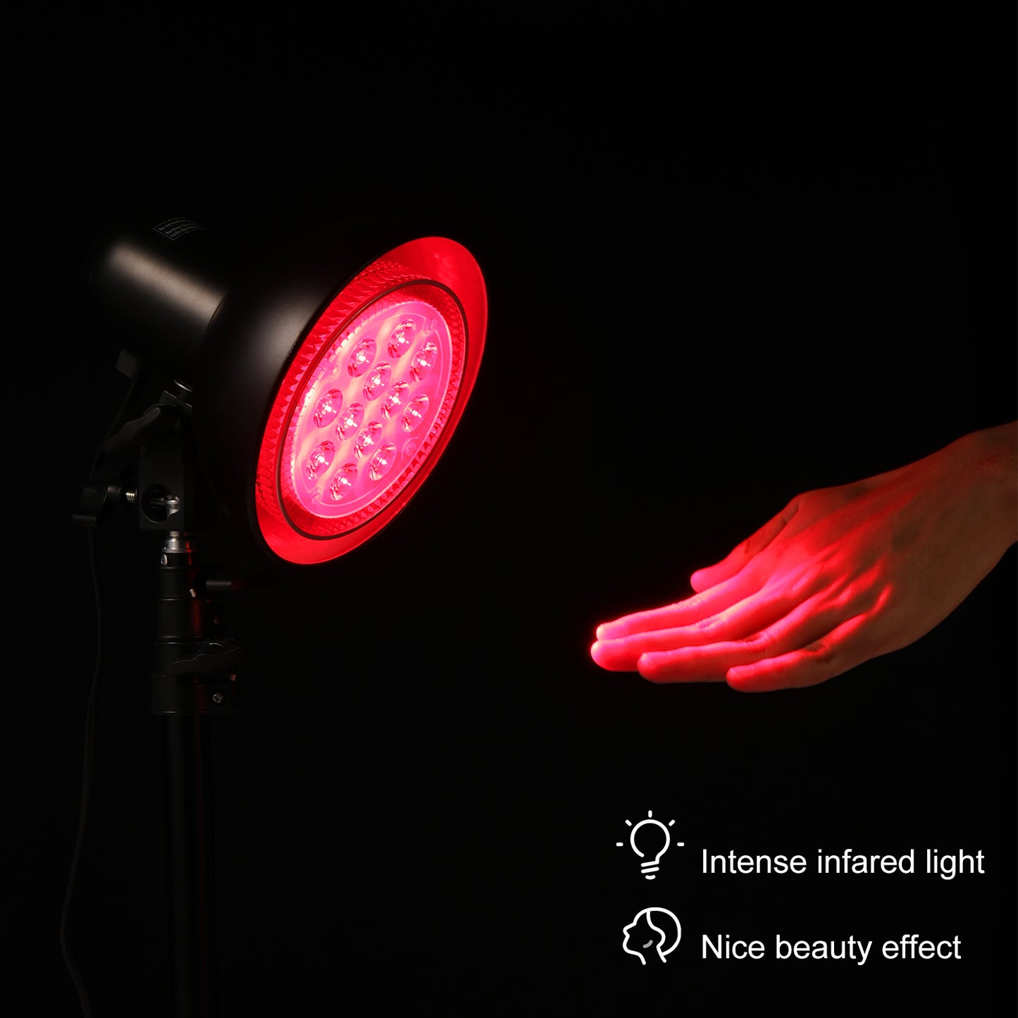 Lámpara LED de terapia de luz roja para juego de luces de cultivo de 660 nm con soporte