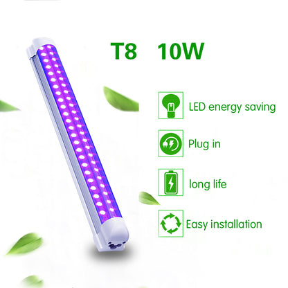 Disco Lamp 10W Stage DJ UV Purple LED Tube for Party, Bar, Christmas, Backlight Wall Lamp for Washing Point