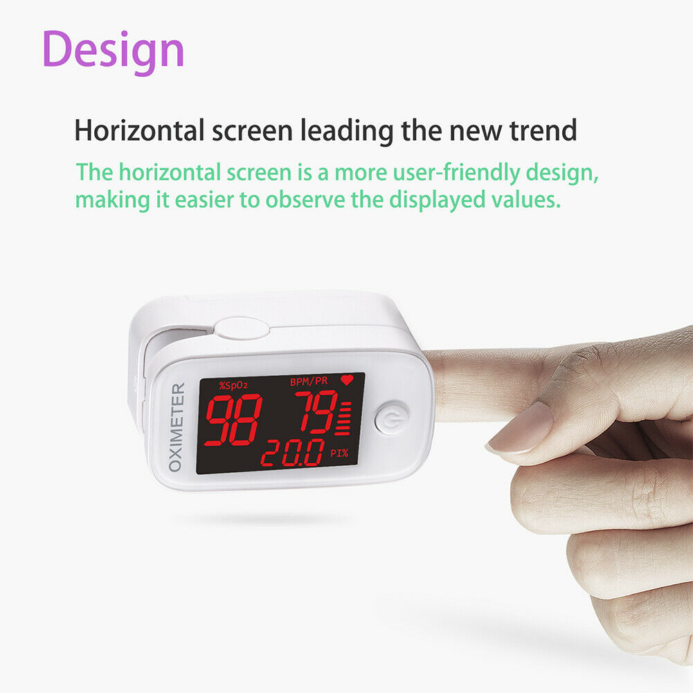 Oxímetro de pulso médico LED Spo2 Monitor de ritmo cardíaco y oxígeno en sangre salud del hogar