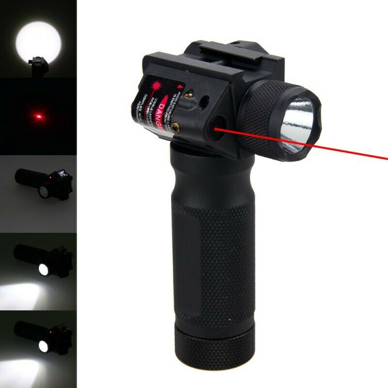 Hunting LED Flashlight/Red/Green Laser Combo Sight For 20mm Picatinny Rail