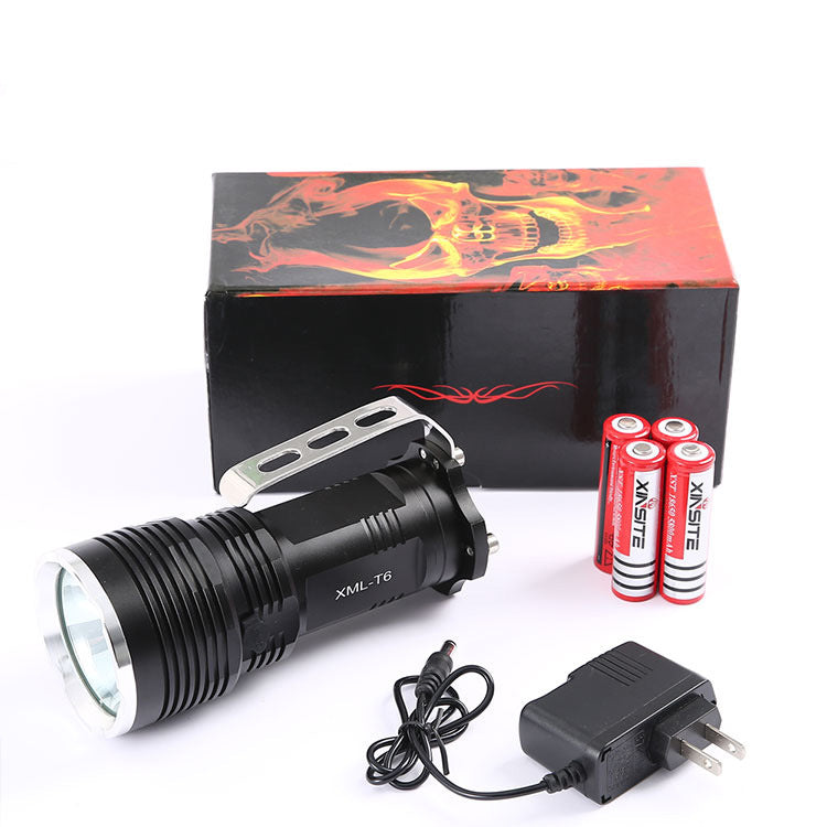 LED Flashlight T6 Portable Lamp Searchlight Glare Charging Outdoor Hunting