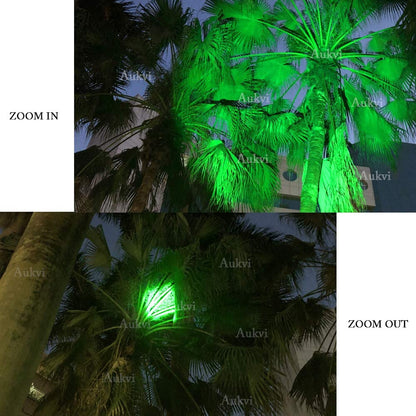 Faro de luz LED Faro LED de 3 modos Faro con zoom Enfoque ajustable Faro LED verde para astronomía, aviación, observación nocturna, etc.