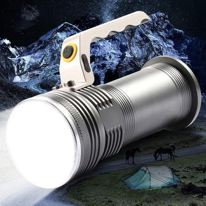 Lámpara de mano de 8000LM, reflector, linterna LED recargable, linternas de pesca impermeables, antorcha de caza