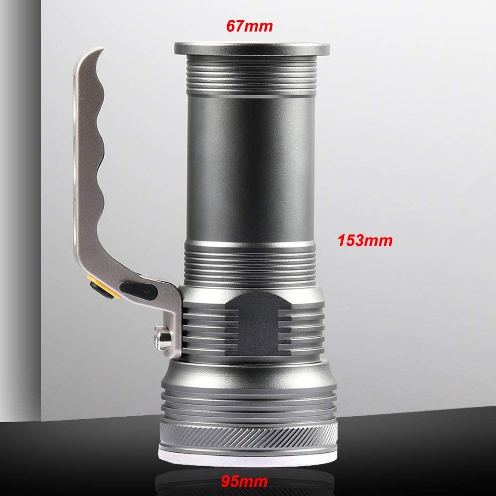 8000LM Handheld lamp Searchlight Rechargeable LED Flashlight Waterproof Fishing Lanterns Hunting Torch