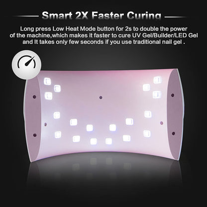 UV LED Gel Nail Lamp SUNUV SUN9X Plus 36W UV lamps for Gel Nails Manicure Pedicure Sensor 30s/60s Timer LCD Screen