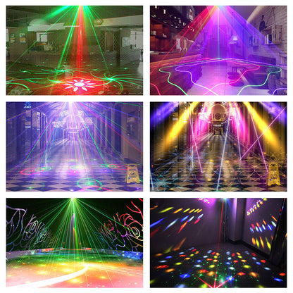 6/9/15 Luz láser de escaneo de lente/iluminación de escenario de escaneo de haz de línea RGB DMX/barra de baile DJ