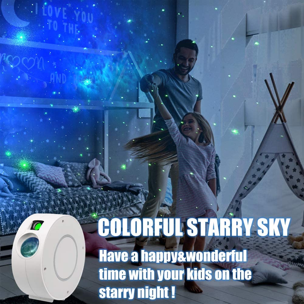 Galaxy Projector Light with Nebula Cloud Star Sky WiFi Night Light Projector Suitable for Game Rooms Home Theatre or Baby Room Compatible with Alexa & Google Home Control by APP