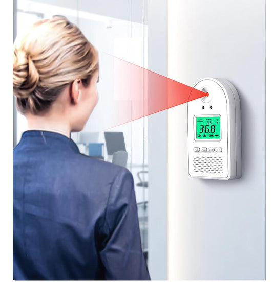 Termómetros de temperatura digitales sin contacto infrarrojos montados en la pared para adultos