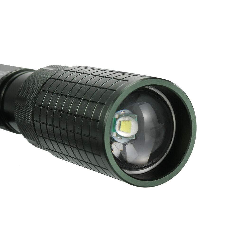Linterna LED T6 militar táctica de 5 modos de 990000 lúmenes + 18650 + cargador