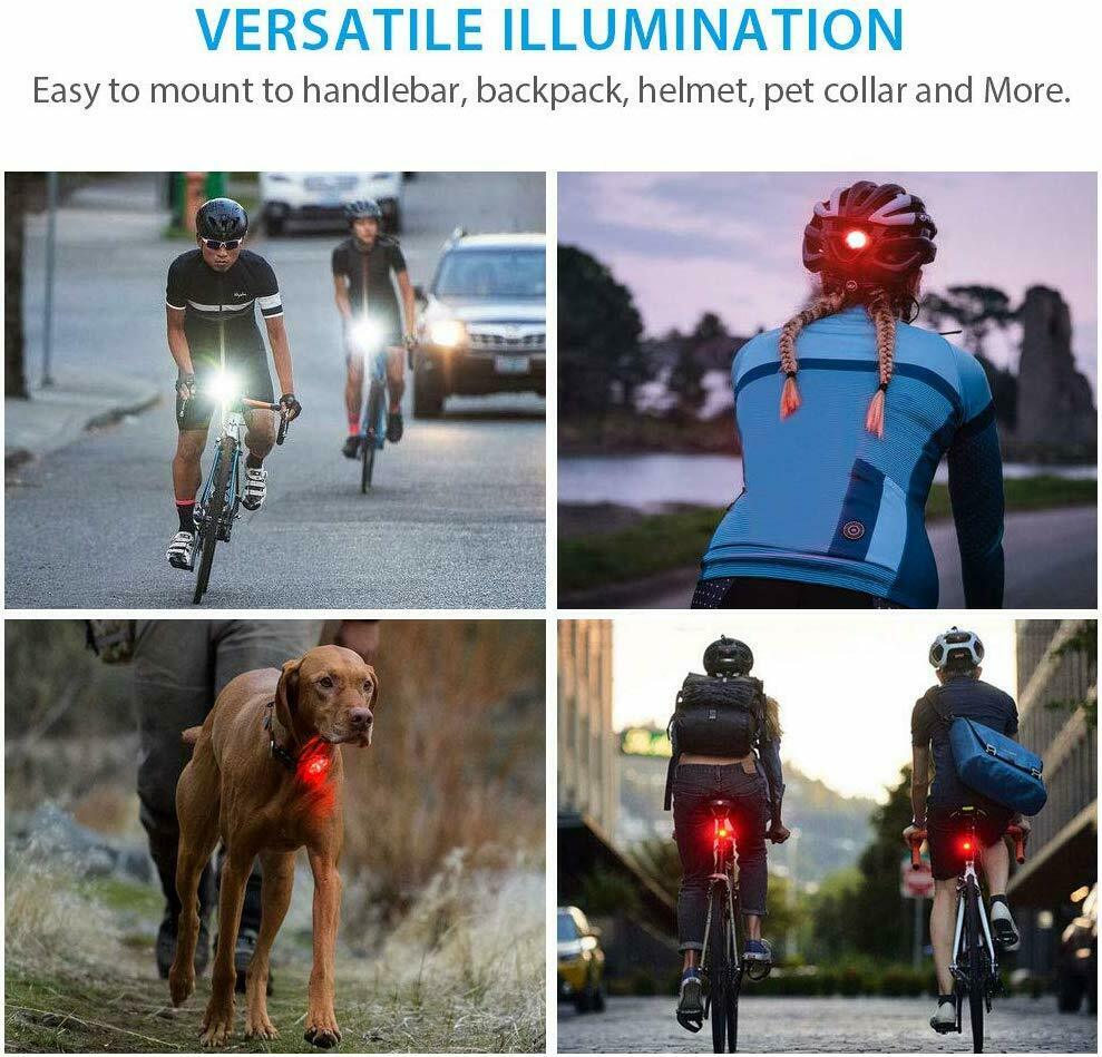 Bicycle Light USB Waterproof Cycle Front Back Bike Headlight