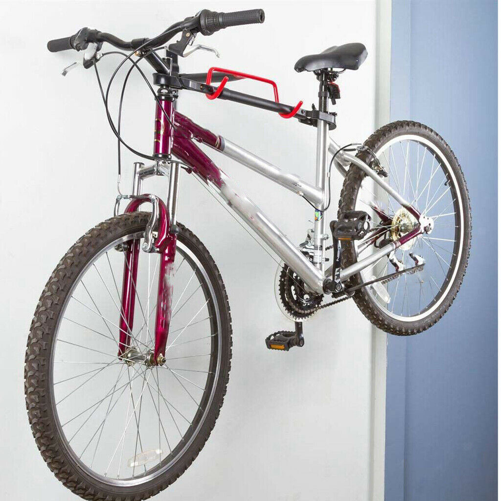 Colgador de bicicleta montado en la pared MTB ciclismo rack bicicleta basikal soporte gancho + tornillo