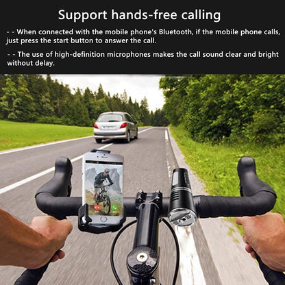Altavoz inalámbrico portátil con Bluetooth, luz para bicicleta, Audio para ciclismo al aire libre, batería de 5200mAh, puede cargar el teléfono móvil