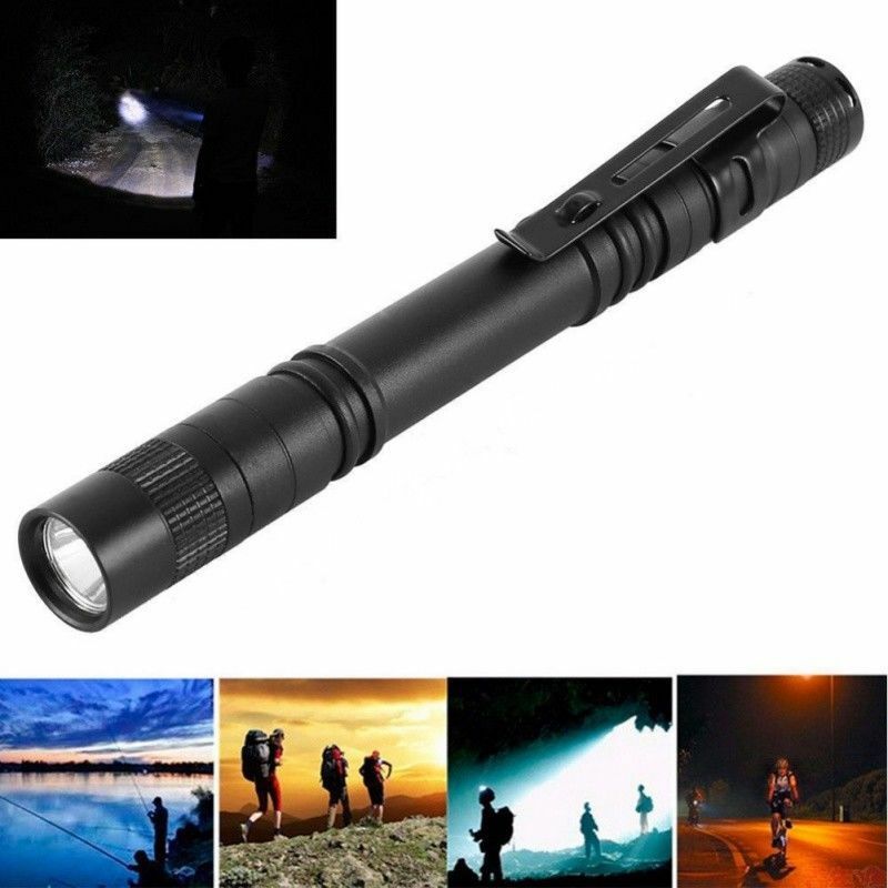 Mini Light Penlight LED Flashlight Clip 5PCS C-ree XPE-R3 Portable Pen Torch Lamp