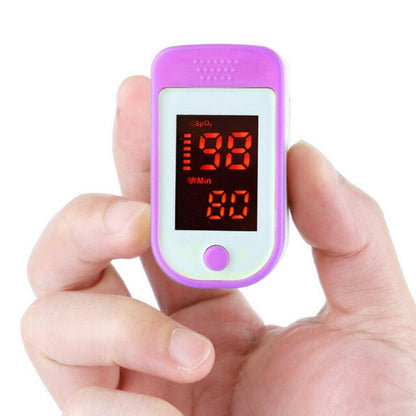 Oxímetro SpO2 de pulso para la yema del dedo, monitor de ritmo cardíaco y oxígeno en sangre, oxímetro cardiotacómetro