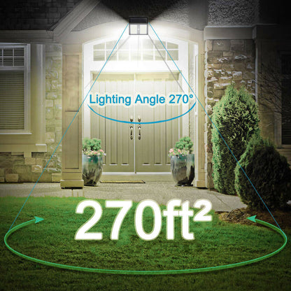 LED Solar Motion Sensor Lights Outdoor Garden Security Wall Lamp Floodlight