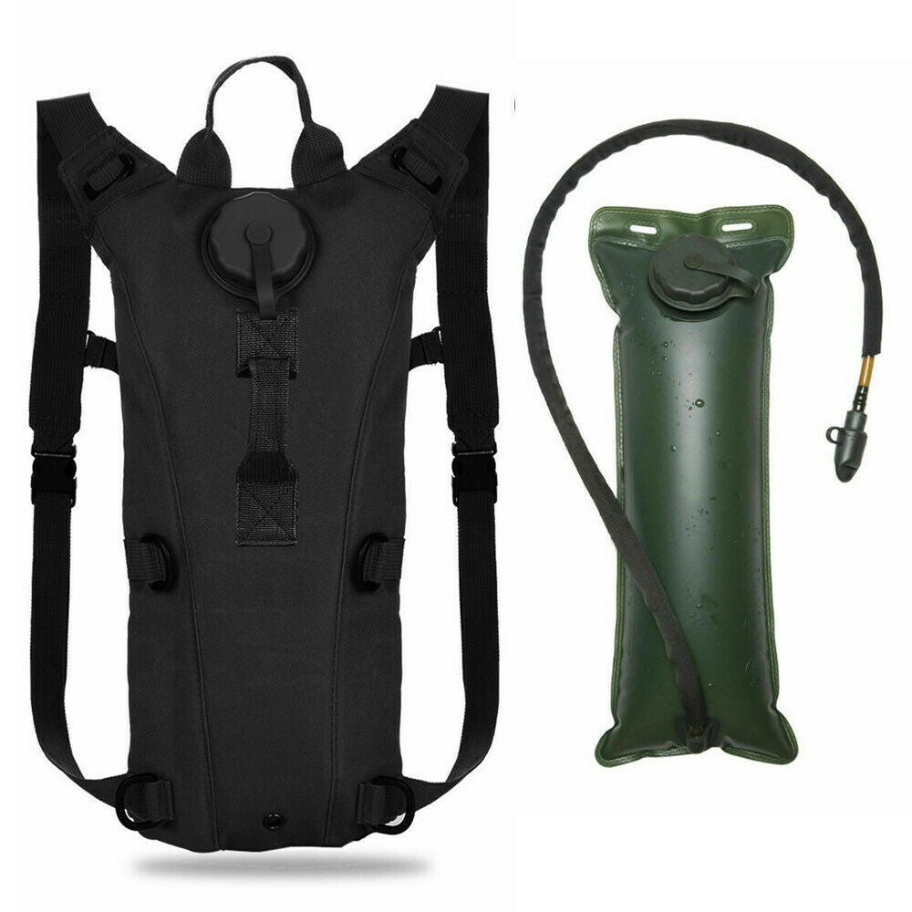 3L Water Bladder Bag Tactical Military Hiking Camping Hydration Backpack Outdoor