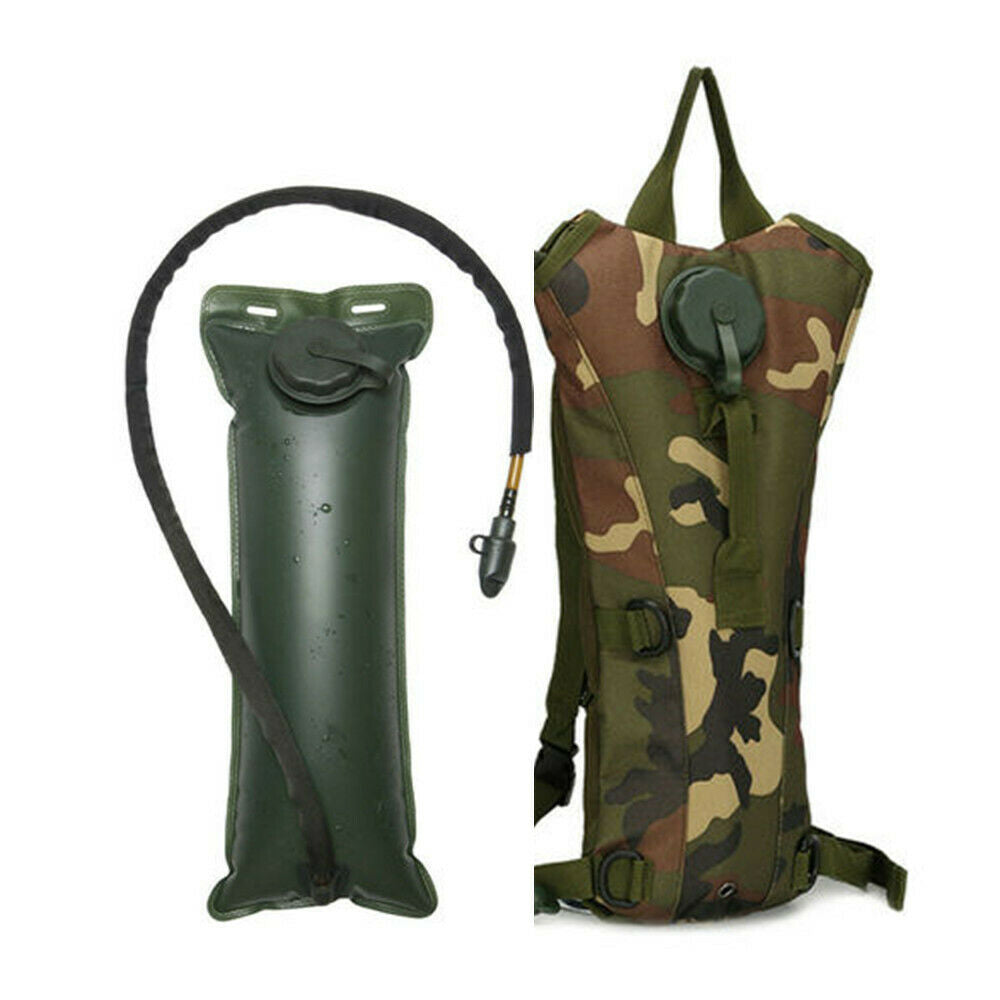 Bolsa de vejiga de agua de 3L, mochila táctica militar para senderismo, Camping, hidratación, al aire libre