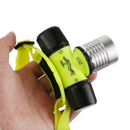 Underwater Flashlight Torch XPE LED Diving Head Light Waterproof Diving Lamp