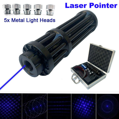 Blue Laser Pointers 450nm Lazer Pen Sight Flashlight Burning Match/Burn cigars