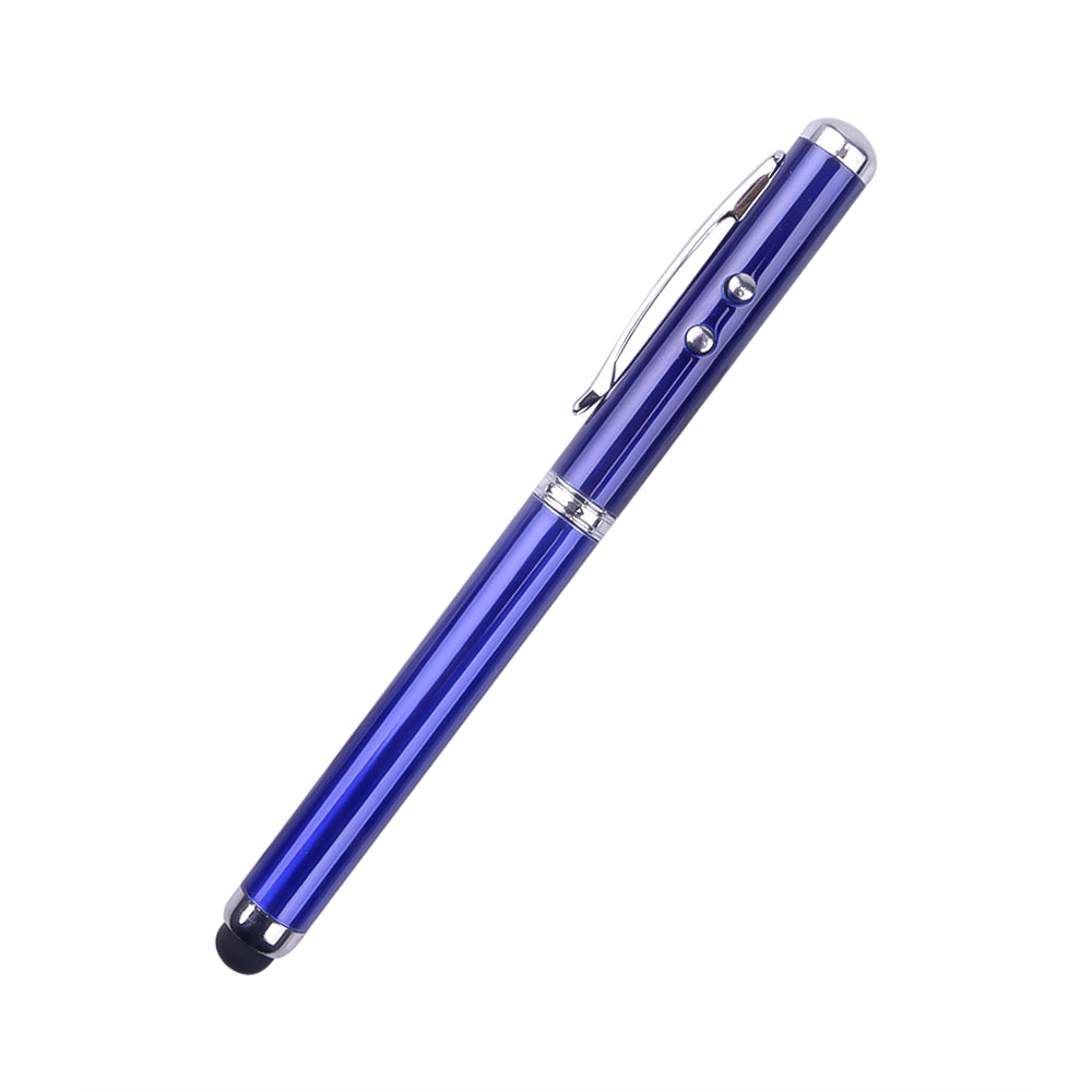 Latest Colorful Durable 4 In 1 Laser Pointer LED Torch Touch Screen Stylus Ball Pen For IPhone Tablets Touch Pens For IPod