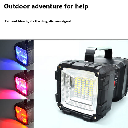 Super Bright LED Waterproof Double Head Searchlight Handheld Flashlight Work Light