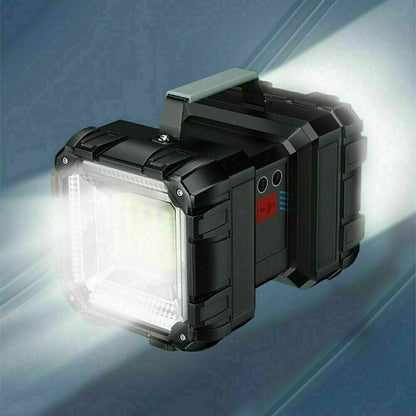 Super Bright LED Waterproof Double Head Searchlight Handheld Flashlight Work Light