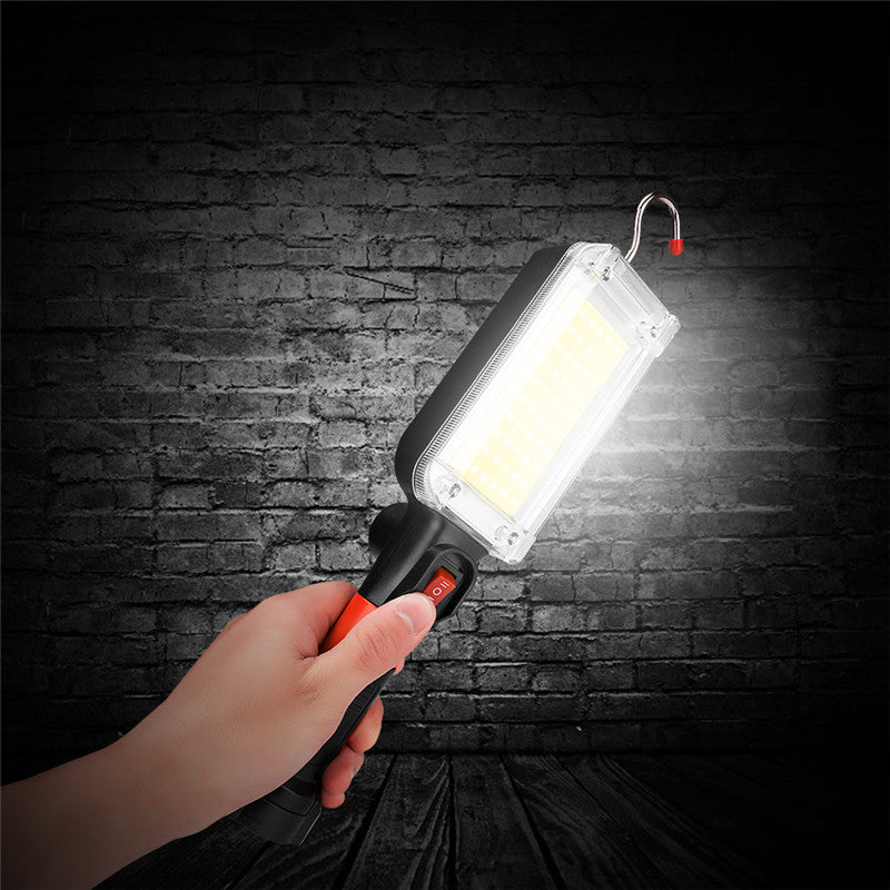 Working Light COB LED Flashlight Torch USB Charging Portable Lamp for Camping Emergency Light
