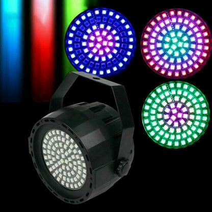 2PCS RGB 78 LED PAR Lights DMX DJ Party Club Strobe Disco Bar Stage Light Remote