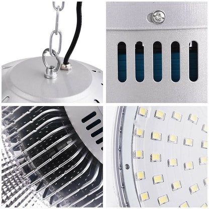 2pcs LED High Bay Light 150W 16000lm Factory Warehouse Industrial Light