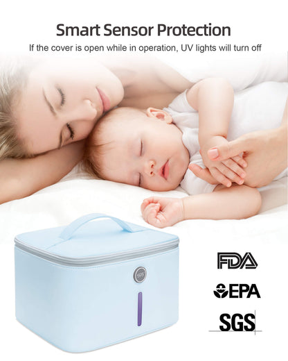UV light Sanitizer Bag 24LEDs Portable Sterilizer UV Phone Sanitizer Box Extra Large UV-C Light Sterilizer Bag for Beauty Tool baby P55(Pro)