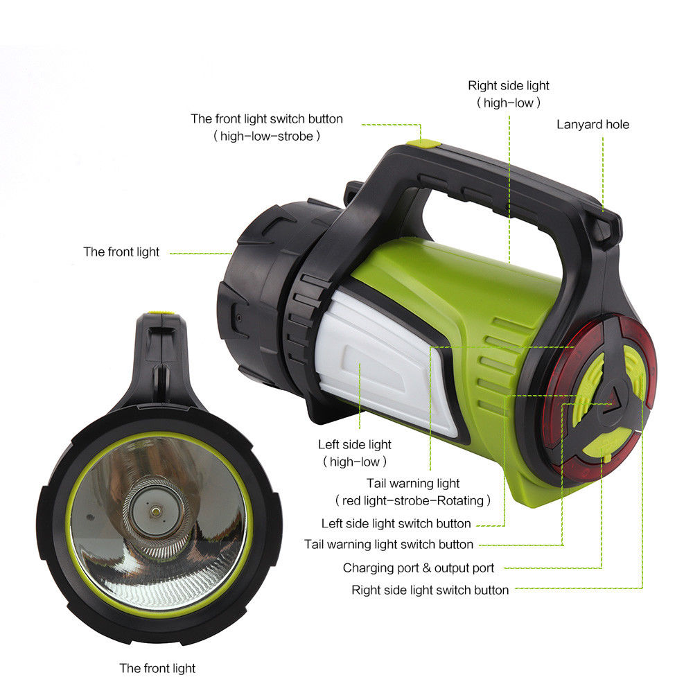 Linterna de foco inalámbrico de 34 LED herramienta de supervivencia de antorcha de pesca de caza marina