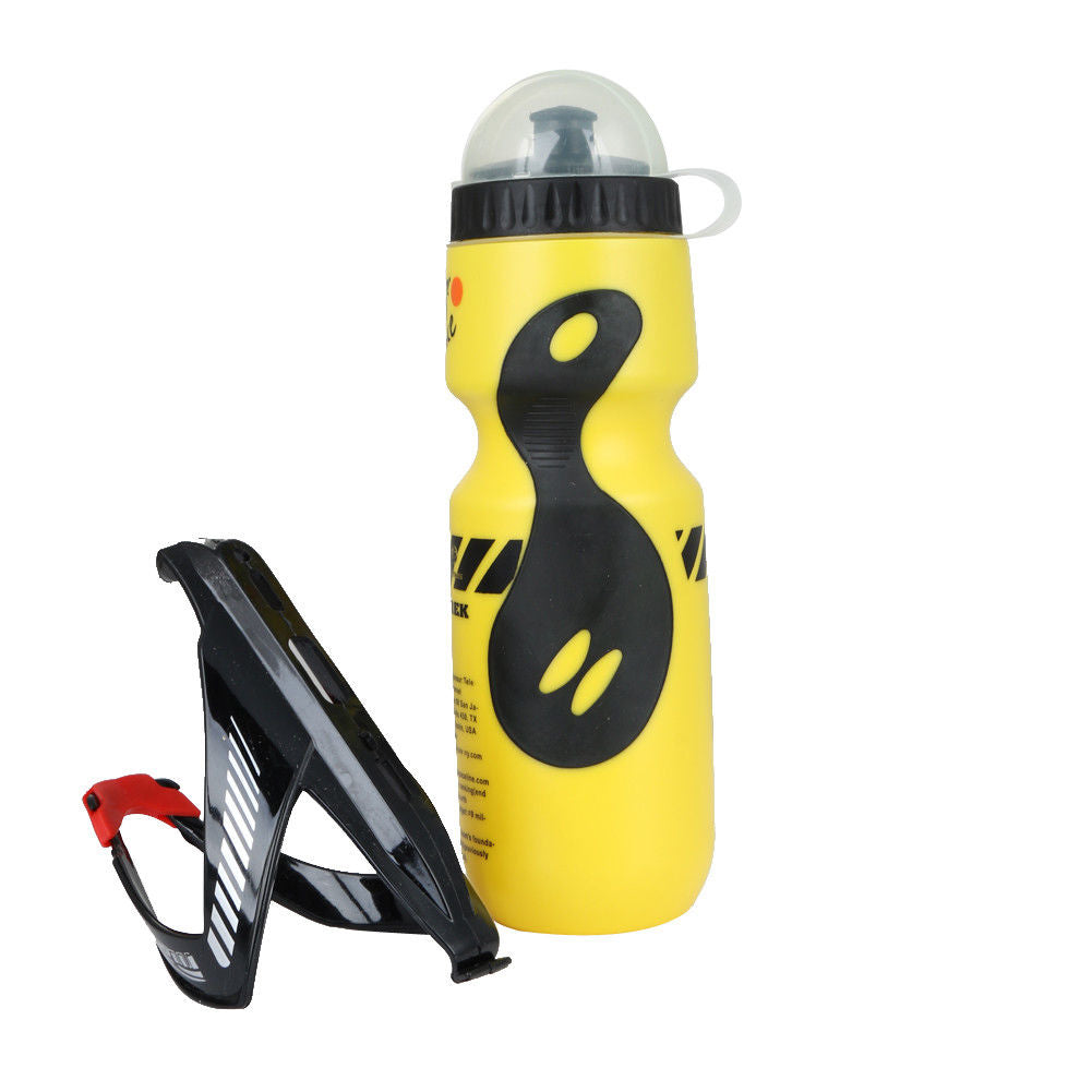 Bicycle Water Bottle +750ml Holder Cage Rack Mountain Sports Cycling Drink Jug