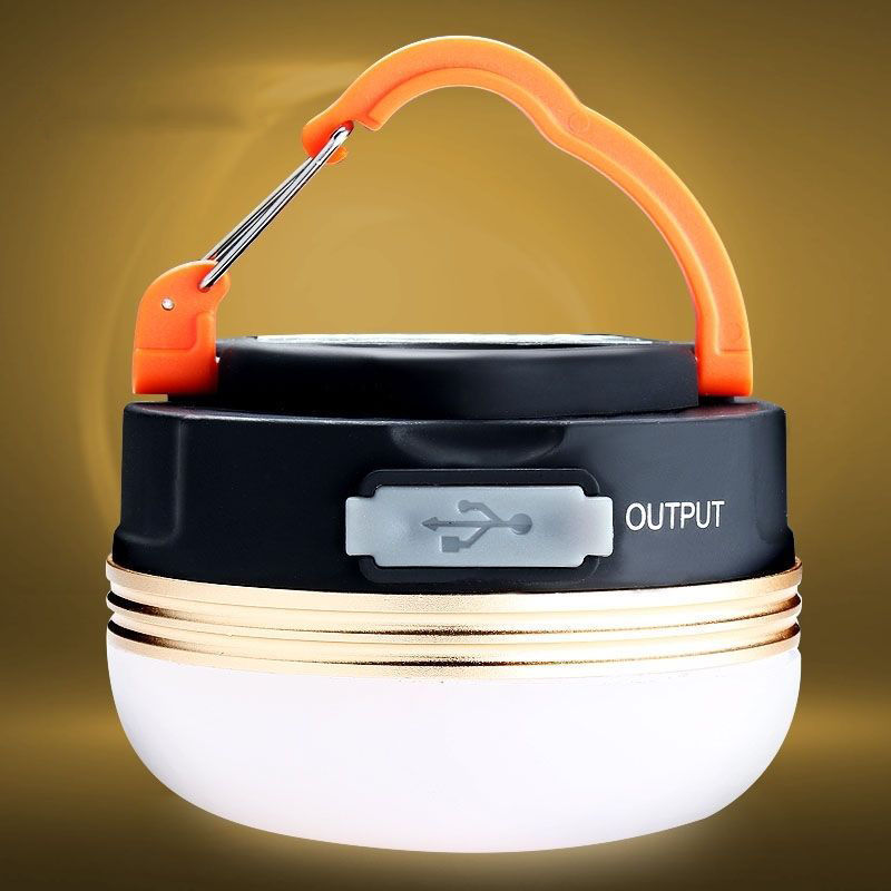Outdoor USB Lamp Portable Rechargeable LED Hiking Camping Tent Lantern Light