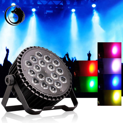 200W DJ Par Light 18LED Stage Light RGBW DMX Party Club Disco Live Show Lighting