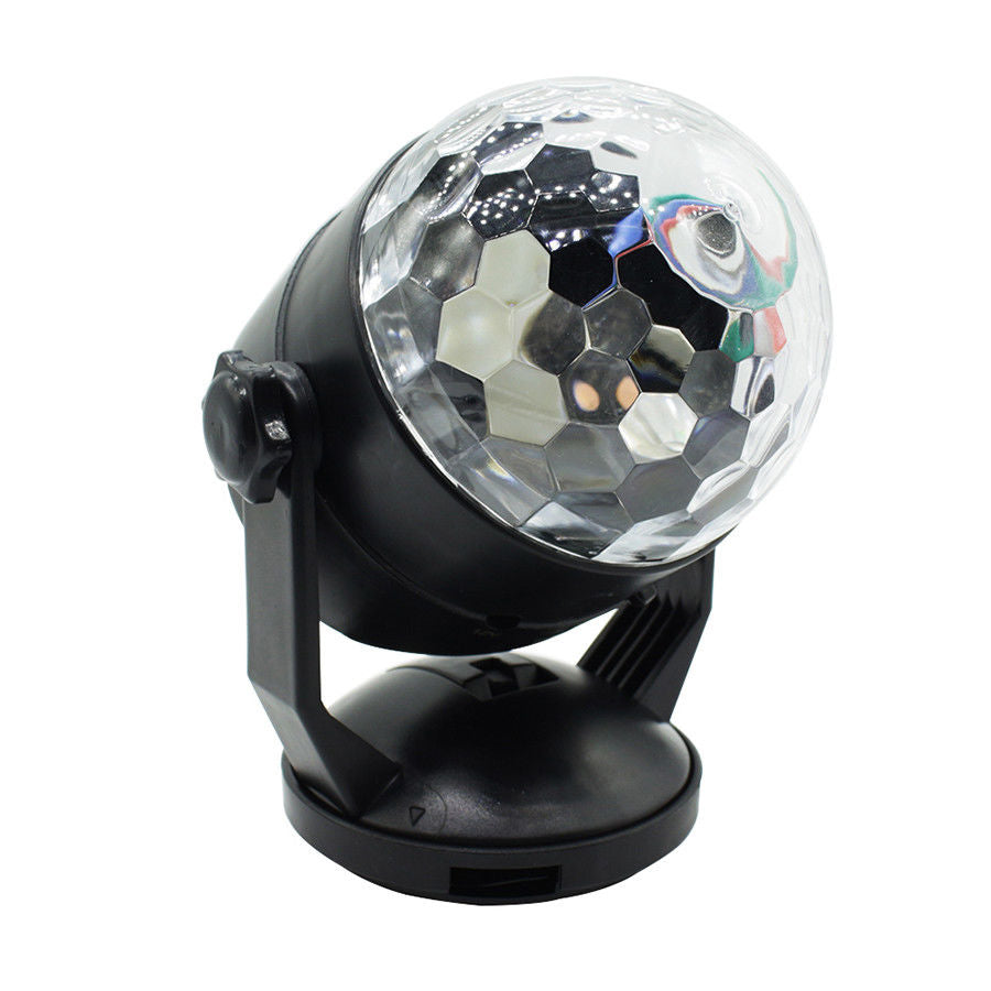 Disco DJ LED Lighting Effects Stage Crystal Magic Rotating Ball RGB Crystal Stage Light