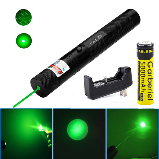 20 Meilen 532 nm 303 Laserpointer Lazer Pen Visible Beam Light + Ladegerät