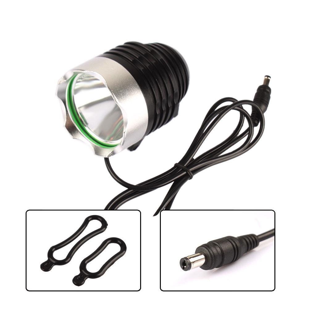 Linterna impermeable de la luz delantera de la bicicleta de la linterna de la linterna LED T6 DC de 1800Lumen