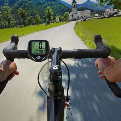 Impermeable inalámbrico LCD Digital ciclo bicicleta bicicleta ordenador velocímetro odómetro