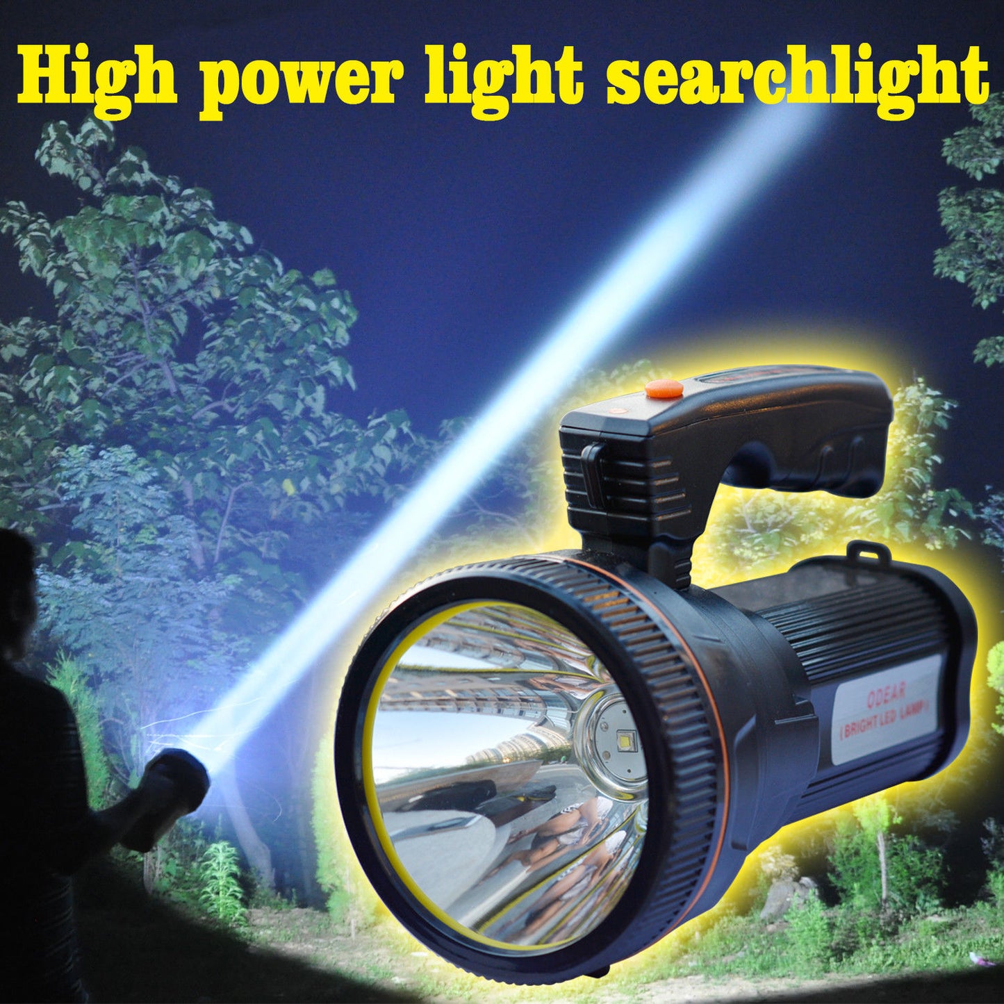 Bright Spotlight Handheld Portable Searchlight LED Rechargeable Flashlight