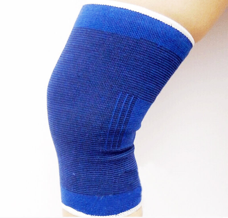 1 Pair Knee Support Wrap Brace Sleeve Elastic Muscle Arthritis Sports Pain Relief
