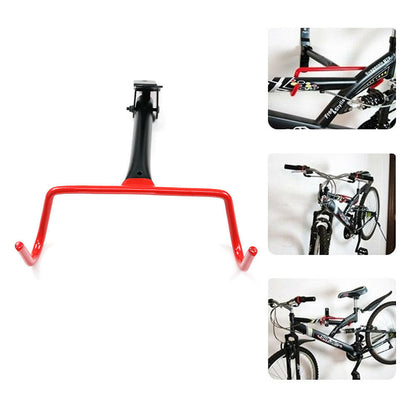 Colgador de bicicleta montado en la pared MTB ciclismo rack bicicleta basikal soporte gancho + tornillo
