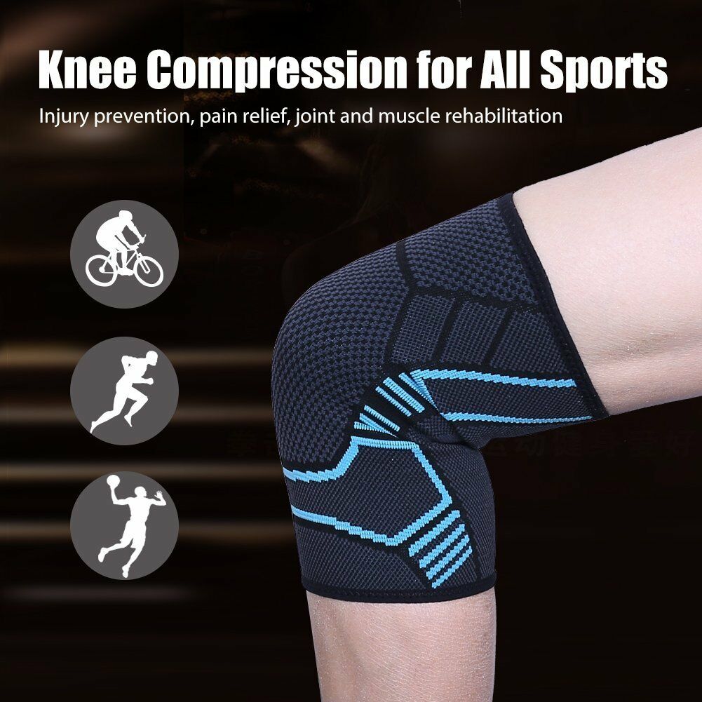 1 Pair Knee Compression Sleeves Basketball volleyball Brace Support For Women/Men