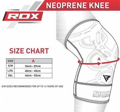 RDX Neoprene Brace Knee Support MMA Pad Guard Protector Gel Sports Work Foam Cap