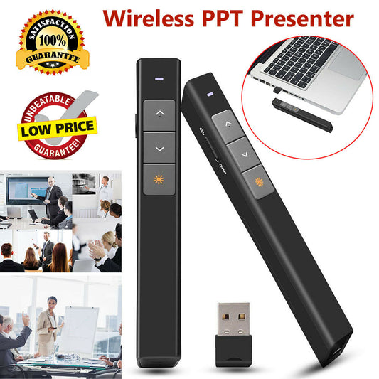 Kabelloser USB-Presenter, Fernbedienung, Laserpointer, Clicker-Stiftspitze