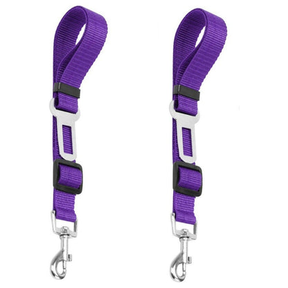2 Pack Cat Dog Pet Safety Seat belt Clip for Car Vehicle Adjustable Harness Lead belt
