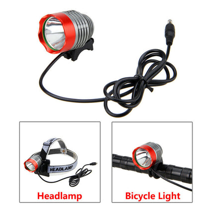 6000LM XML T6 LED cabeza bicicleta luz faro 3 modos lámpara de caza