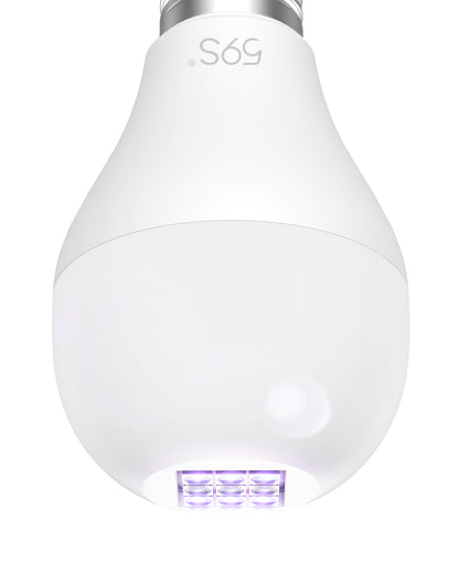 2-Pack UV Light Sanitizer 4000K 60 Watt E26 260nm UVC Germicidal Lamp Kills Mite Germs Bacteria Virus