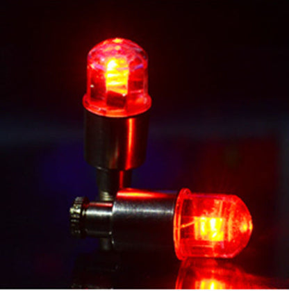 4 Uds. Tapas de válvula de neumático de rueda LED bombilla de luz de neón para bicicleta coche motocicleta